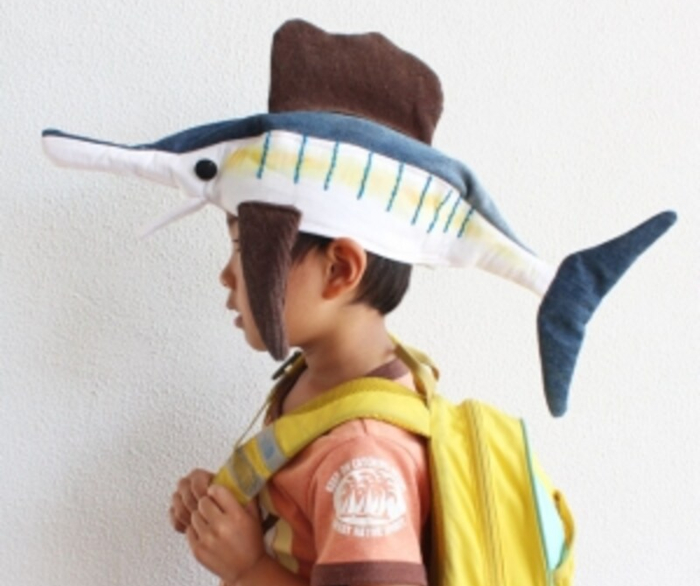 「バショウカジキ」のオリジナル魚帽子