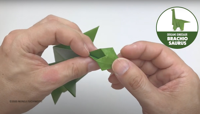 創作折り紙【ブラキオサウルス】折り方に迷ったら動画をスロー再生