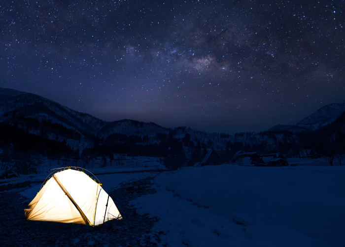 冬は天体観測などキャンプには四季ごとの魅力がある